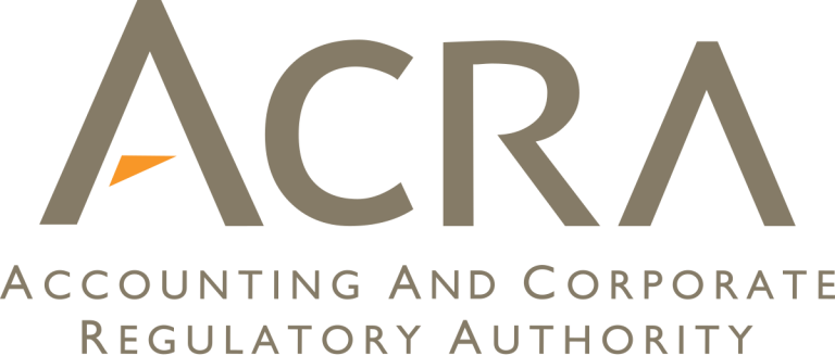 ACRA logo, regulatory partner of FI Group for corporate compliance in Singapore.